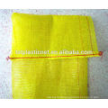 red pp mesh bags for 30kg onion, size 50*80cm, top with drawstring